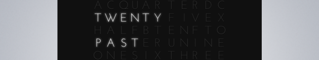 jQuery QlockTwo Screenshot